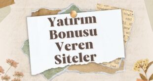 Yatırım Bonusu Veren Siteler